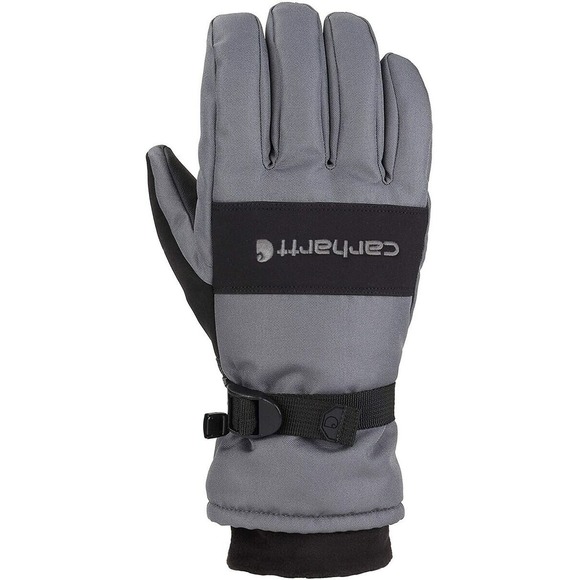 Carhartt Mens Waterproof Insulated Knit Cuff Gloves Gray GL0511-M Medium - Picture 1 of 5
